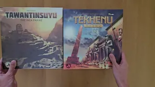 Tawantinsuyu heavy euro T-series board game 4k AmassGames unboxing teaser trailer preview Tekhenu