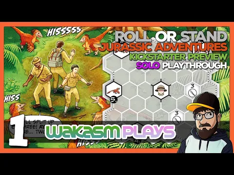 Roll or Stand: Jurassic Adventures (Roll & Write Kickstarter Preview) | Solo Playthrough