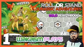 Roll or Stand: Jurassic Adventures (Roll & Write Kickstarter Preview) | Solo Playthrough