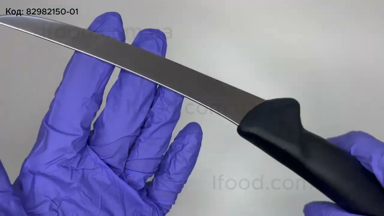 Ніж обвалювальний DICK ErgoGrip 150 мм напівгнучкий вигнуте лезо червоний 82982150-03