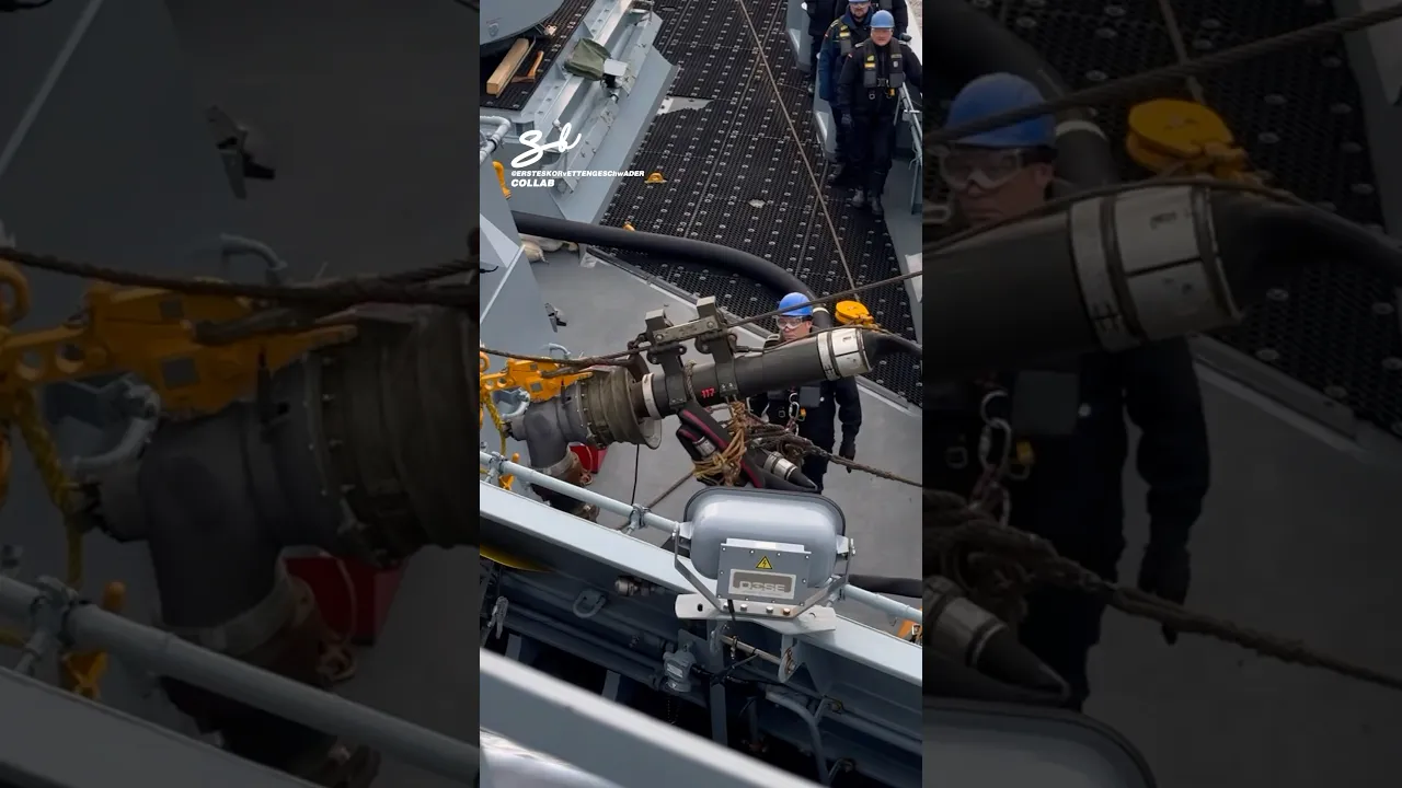 Refilling A Diesel Boat In The Ocean! ⛽️ #boats #diesel #sea