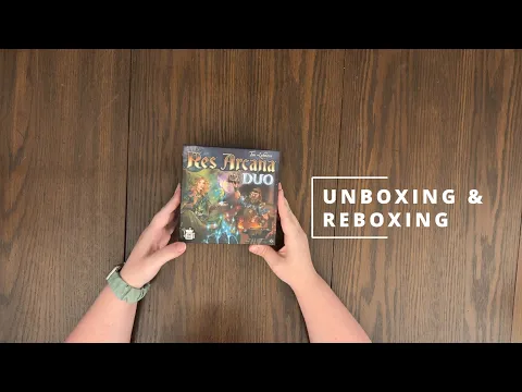 Res Arcana Duo - 2 player card game - What's in the box - Unboxing and Reboxing