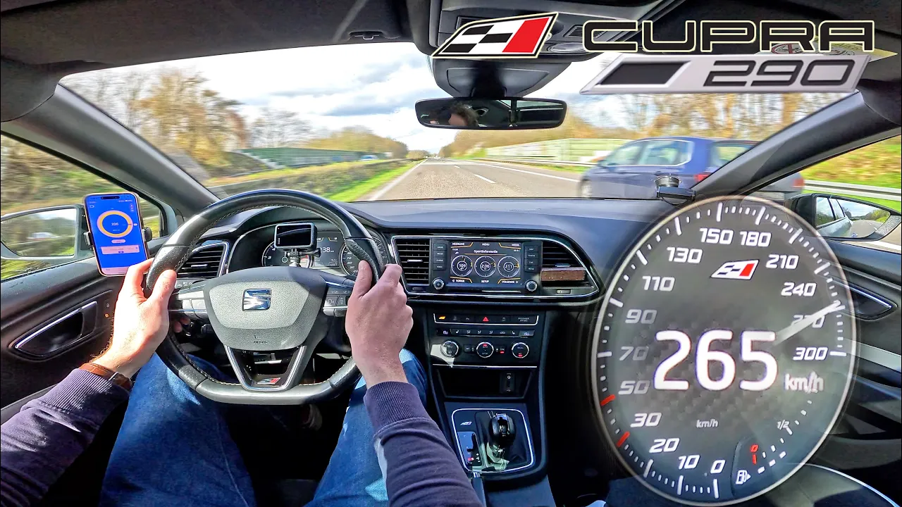 Seat Leon CUPRA 290 ST // 265KMH TOP SPEED on AUTOBAHN