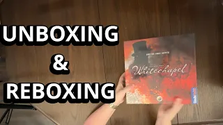 Letters from Whitechapel - Board Game Unboxing & Reboxing - What's in the Box?