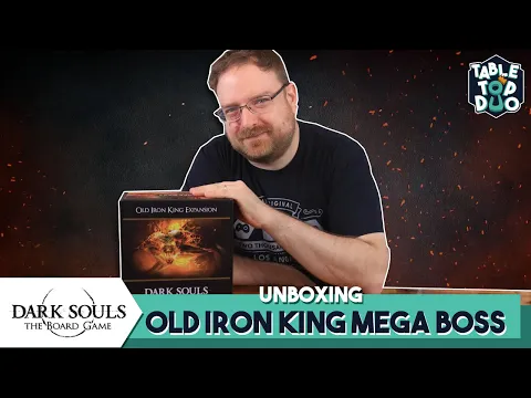 Dark Souls Boardgame Old Iron King Unboxing (Old Iron King Reprint - Updated cards)