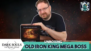 Dark Souls Boardgame Old Iron King Unboxing (Old Iron King Reprint - Updated cards)