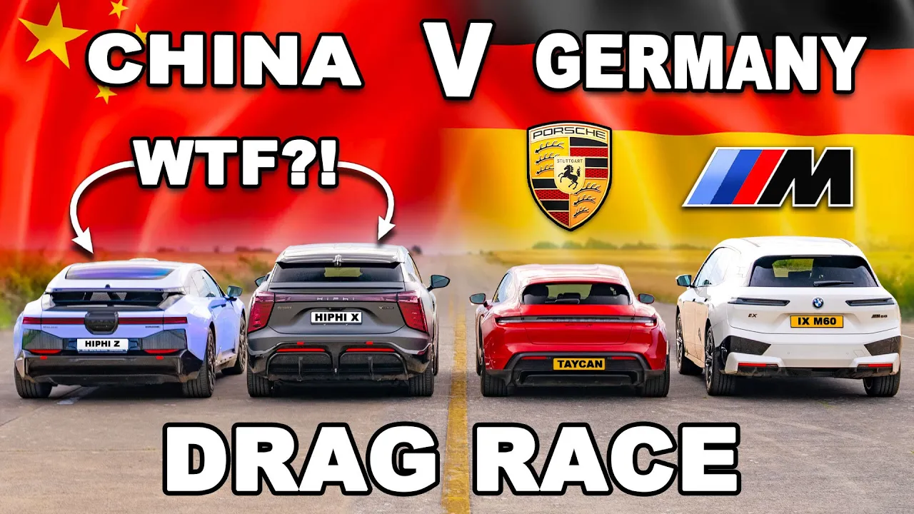 Porsche Taycan GTS v BMW iX M60 v Chinese Teslas: DRAG RACE