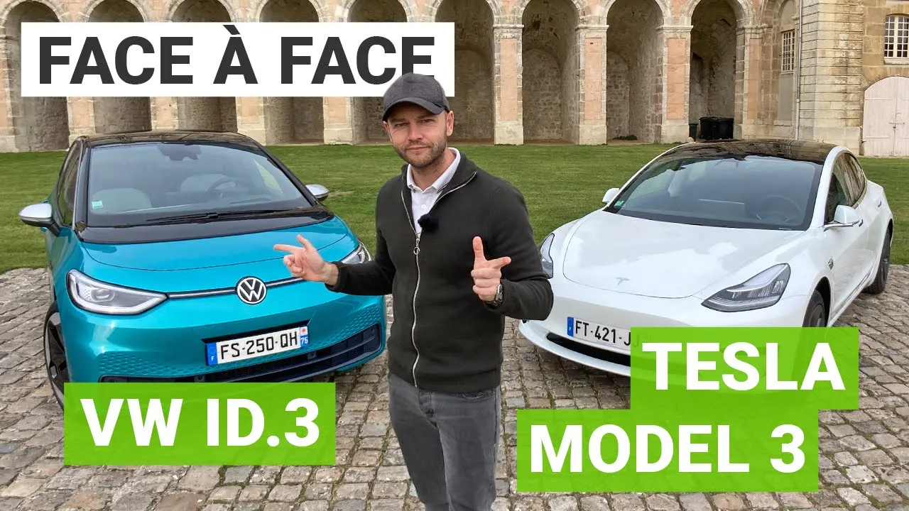 Volkswagen ID3 vs. Tesla Model 3 SR+ : un comparatif électrique équitable ?