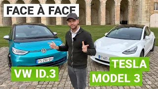 Volkswagen ID3 vs. Tesla Model 3 SR+ : un comparatif électrique équitable ?