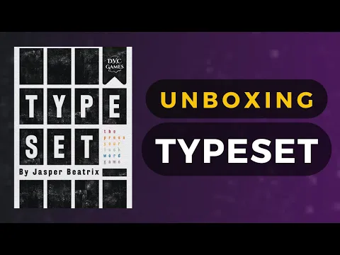 Typeset Boardgame Unboxing | DaniCha
