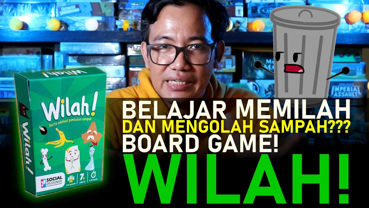 Bermain sekaligus Belajar Memilah Sampah dgn Permainan Board Game Wilah! Indonesia