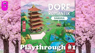 Basic rules playthrough #1 - Dorfromantik: Sakura