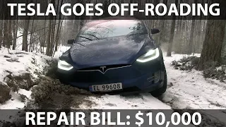 Repair bill after off-roading: $10,000