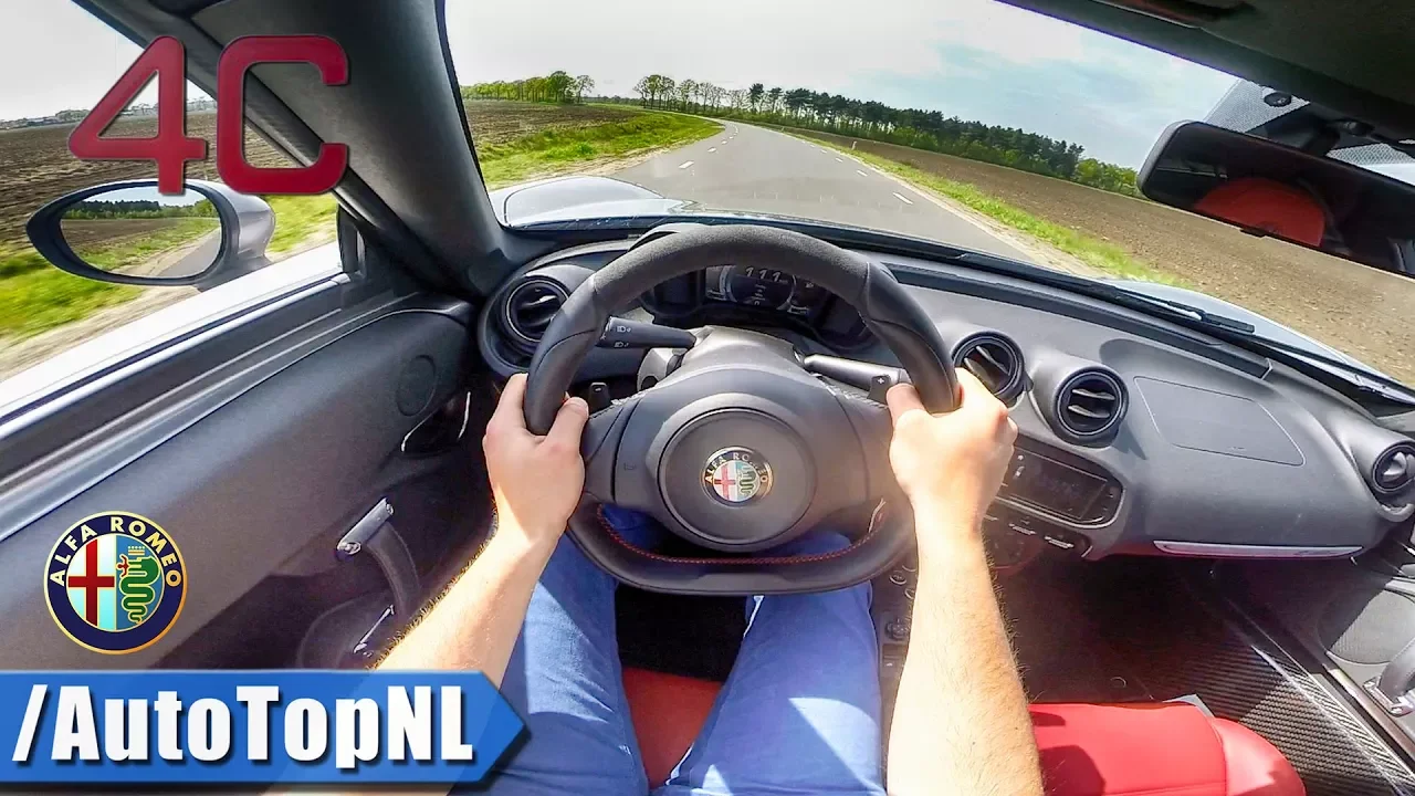 POV Alfa Romeo 4C Acceleration & Sound TCT LAUNCH CONTROL Test Drive
