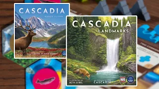 Cascadia: Landmarks | Upcoming Expansion, What's in the Box? | First Impressions
