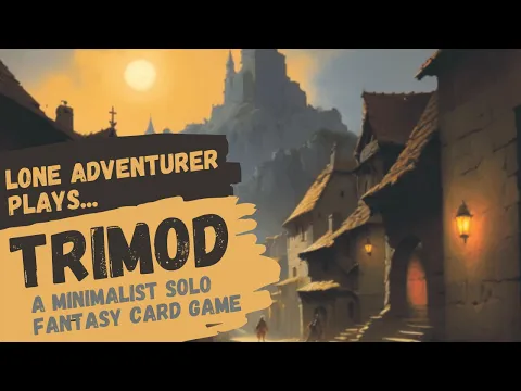 Trimod | A minimalist fantasy card game | Solo playthrough