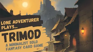 Trimod | A minimalist fantasy card game | Solo playthrough