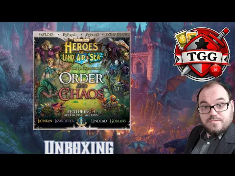 Heroes of Land, Air & Sea: Order & Chaos Expansion Unboxing | Four New Factions Join the Battle