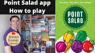 Point Salad digital how to play board game family app AmassGames #android #boardgame #tabletop AEG