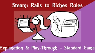Steam: Rails to Riches Digital Port Rules Explanation & Play-Through: Standard Rules