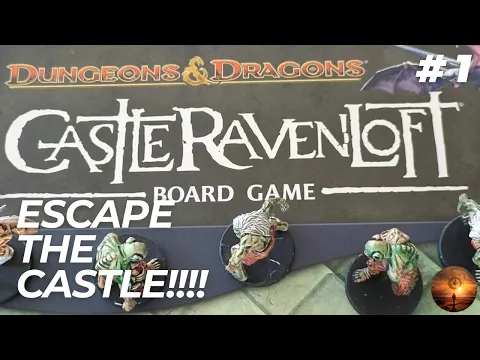 Dungeons & Dragons Castle RavenLoft Board Game Playthrough | Escape the Tomb | Solo Play Pt 1.