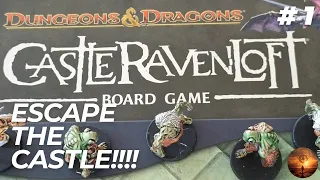 Dungeons & Dragons Castle RavenLoft Board Game Playthrough | Escape the Tomb | Solo Play Pt 1.
