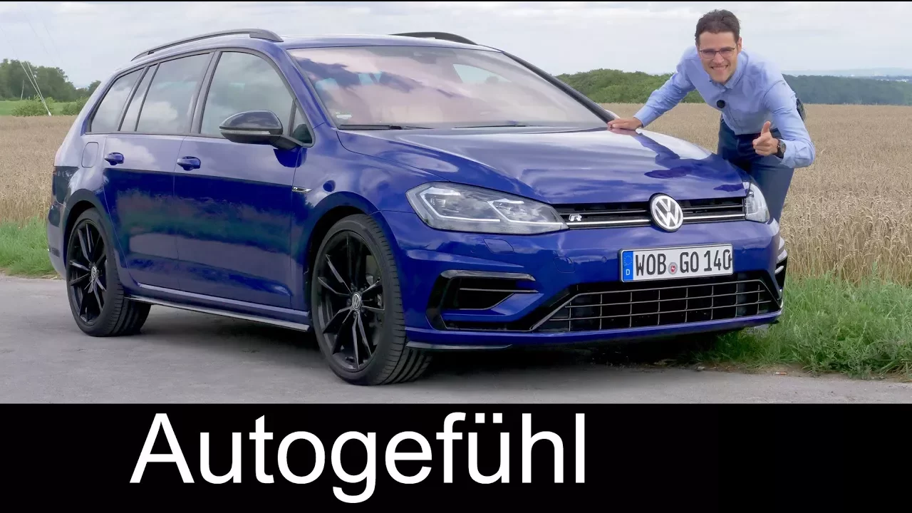 Volkswagen Golf R Variant FULL REVIEW 310 hp VW estate Kombi 2018 - Autogefühl