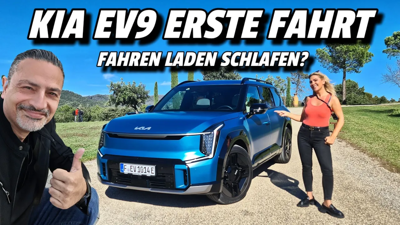 KIA EV9 Erster Härtetest! Reale Reichweite Ladezeit Verbrauch Ladeplanung Schlaftest uvm.