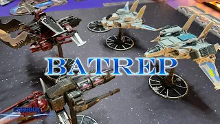 Snap Ships Tactics - Battle Report - Locust and Wasp vs Double Sabres