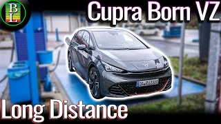 How fast can the Cupra Born VZ (79kWh) drive 600 km (372 miles)?