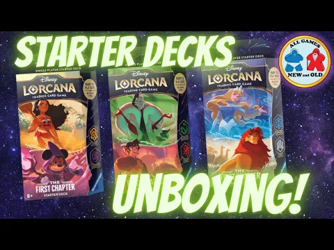 Disney Lorcana Starter Decks (Unboxing)