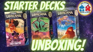 Disney Lorcana Starter Decks (Unboxing)