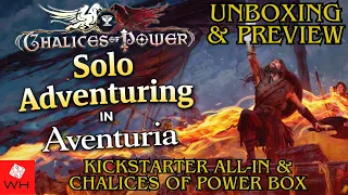Unboxing & Preview of Aventuria: Chalices of Power | Gamefound All-In | Fantasy Adventure