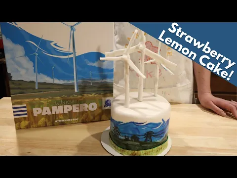 Wind Art Cake from Pampero | Board Game Bakes