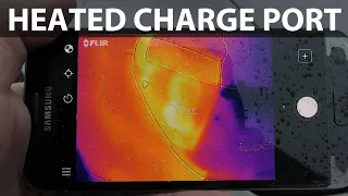 Tesla Model 3 with heated charge port