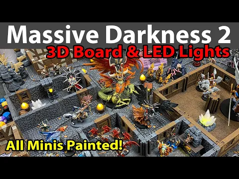 Massive Darkness 2 3D Board & LED Lights