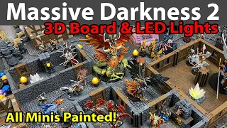 Massive Darkness 2 3D Board & LED Lights