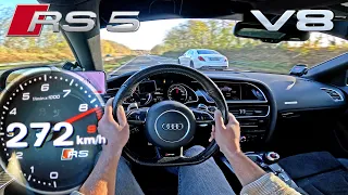 AUDI RS5 V8 // 8500RPM SCREAMS!! on the UNLIMITED AUTOBAHN