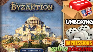 Byzantion The Justinian Era - Unboxing & First Impressions (EN) | Epitrapaizoume