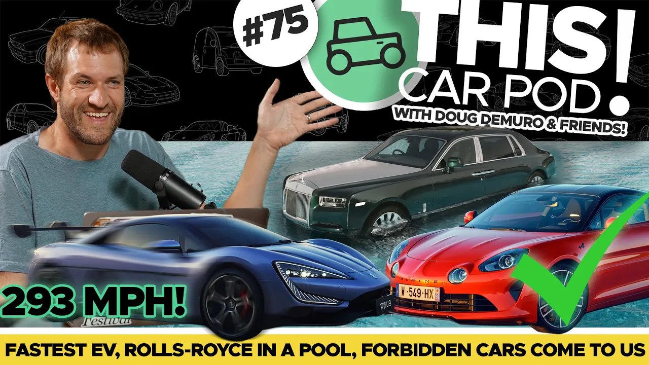 Forbidden European Cars Coming To US? Rolls-Royce In A Pool, and A New Speed Record!  THISCARPOD! 75