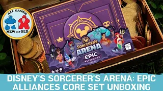 Disney's Sorcerer's Arena: Epic Alliances Core Set Unboxing'