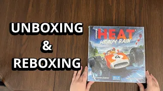 Heat: Heavy Rain Expansion - Board Game Unboxing & Reboxing - What's in the Box?