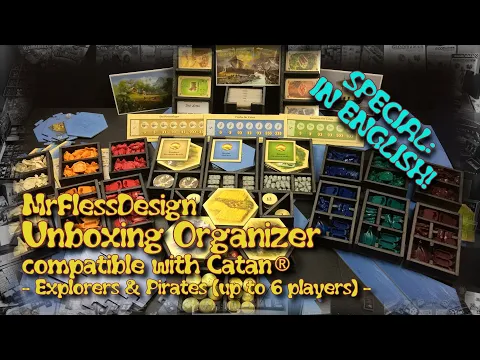Unboxing Organizer - compatible with Catan® Explorers & Pirates up to 6 Players (english)