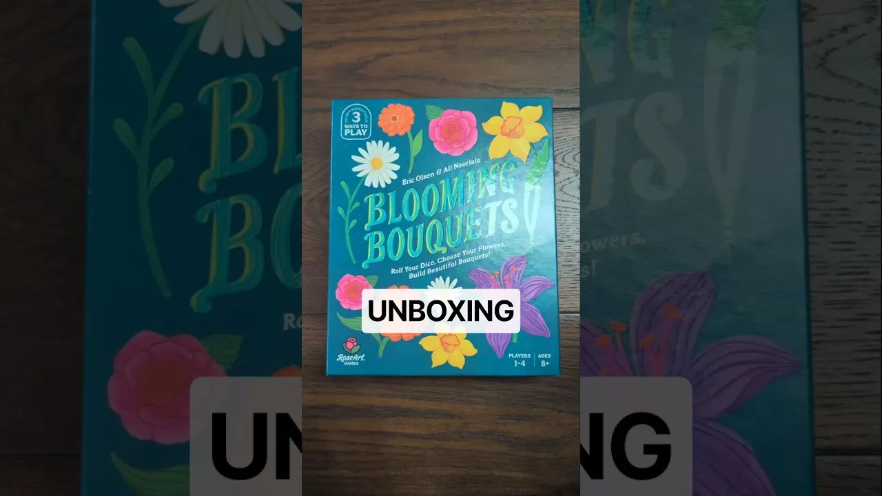 unboxing blooming bouquets florist #dicegame #unboxing