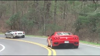 Mountain Drive with a Ferrari 360 Modena and Other Exotic Cars