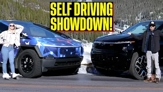 Hands-OFF! Is Tesla's Full Self-Driving or GM's Super Cruise BETTER On Twisty Mountain Highways?