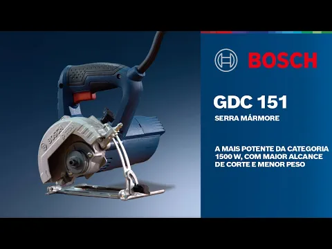 Serra Mármore 1500W GDC 151 TITAN com Disco, Kit e Maleta 127V (110V) Bosch