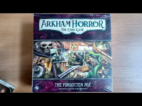 The NEW Forgotten Age Investigator Expansion for Arkham Horror: The Cardgame UNBOXING