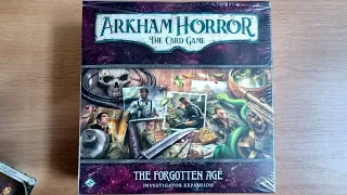 The NEW Forgotten Age Investigator Expansion for Arkham Horror: The Cardgame UNBOXING