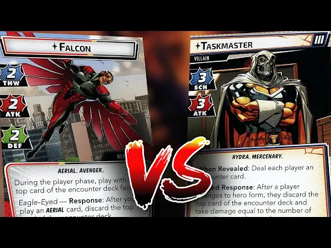 Falcon Justice vs Expert Task Master Marvel Champions Live Replay